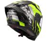 LS2 FF807 DRAGON CARBON-6K TRAX racing helma H-V-žlutá vel.M